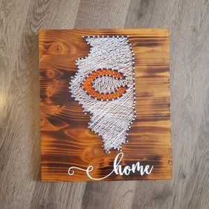 Illinois/chicago bears string art decor